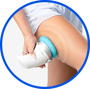 Uso del masajeador Vibro Sculpt en glúteos para combatir celulitis y mejorar firmeza