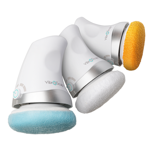 Dispositivo Vibro Sculpt con tecnología Vibro-Wave 3D para masaje reductor y tonificación del cuerpo.